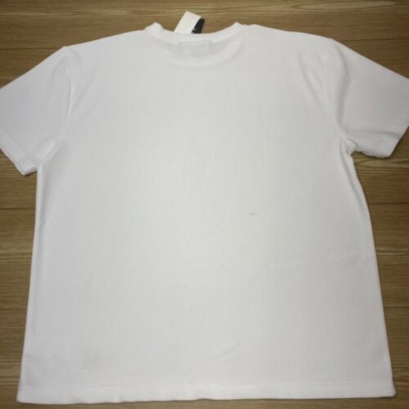 Mens White Ribbed T-Shirt - Picture 4 of 13